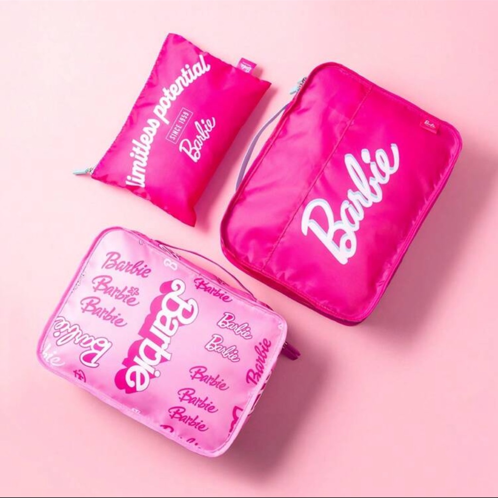 Barbie Pink Travel Bag Set Barbie Packing Cubes Barbie Travel Bag Barbie Bags